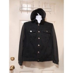 Mens Denim Trucker Jacket, Rarch & Dvlpmnt Mens Genuine Denim Distressed  L